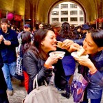 2 girls at food festival